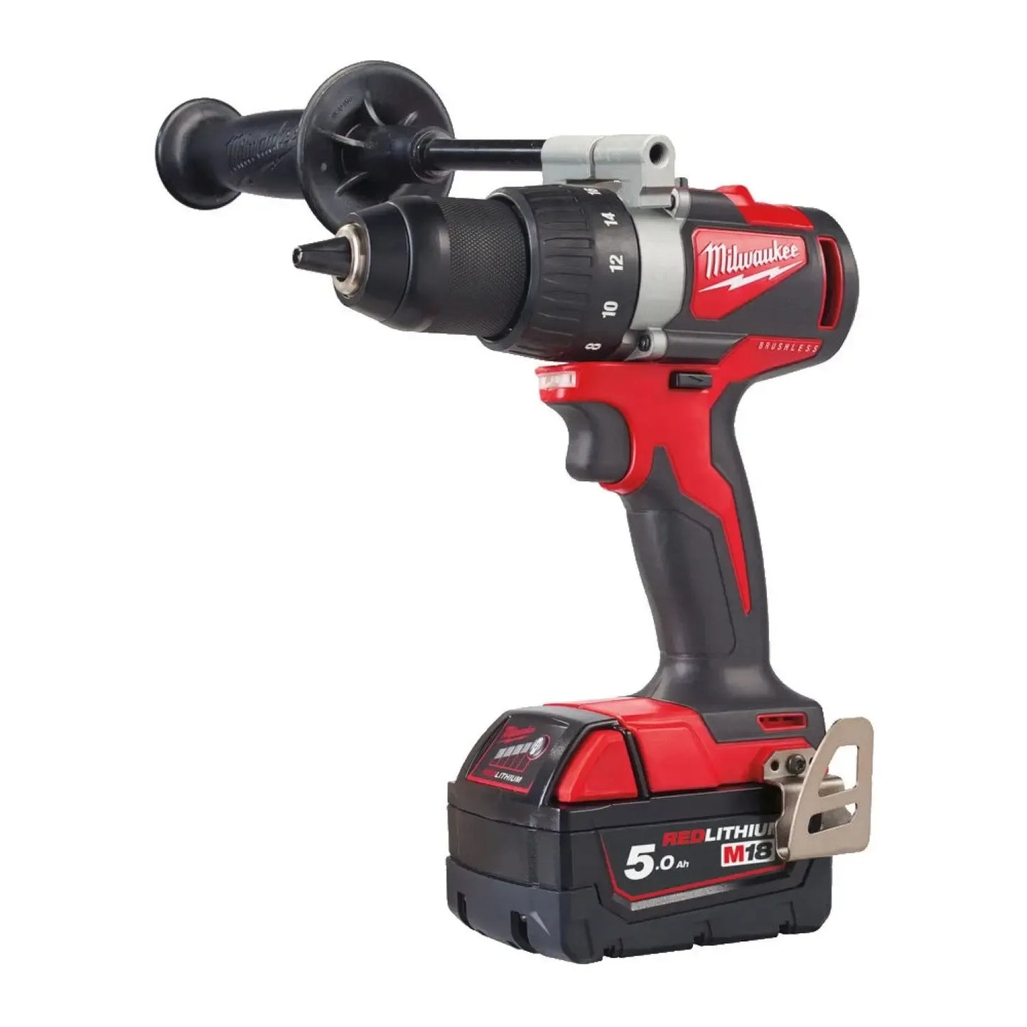 Milwaukee M18 BLPP2B3-502X 18V Li-Ion accu klopboor- /schroefmachine (M18 BLDD2-0) & slagschroevendraaier (M18 BLIDR-0) combiset (2x 5.0Ah) in HD Box