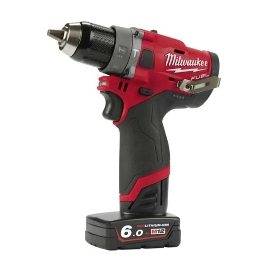 Milwaukee M12 FPP2A2-402X 12V Li-ion accu slagboormachine (FPD2-0) en slagschroevendraaier (FID2-0) combiset (2x4.0Ah) in HD Box