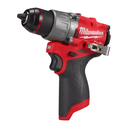 Milwaukee M12 FPP2X2-402X 12V Li-ion accu klopboor-/schroefmachine (M12 FPD2) & slagmoersleutel (M12 FCIWF12G3) combiset (2x 4.0Ah accu) in HD Box